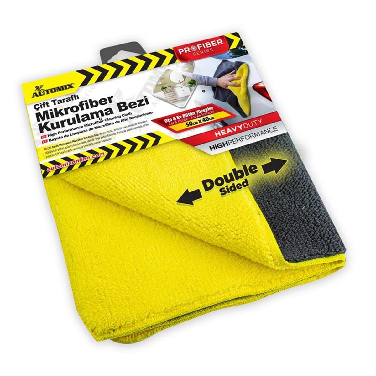 Automix Çift Taraflı Profesyonel Mikrofiber Bez 50x40 cm
