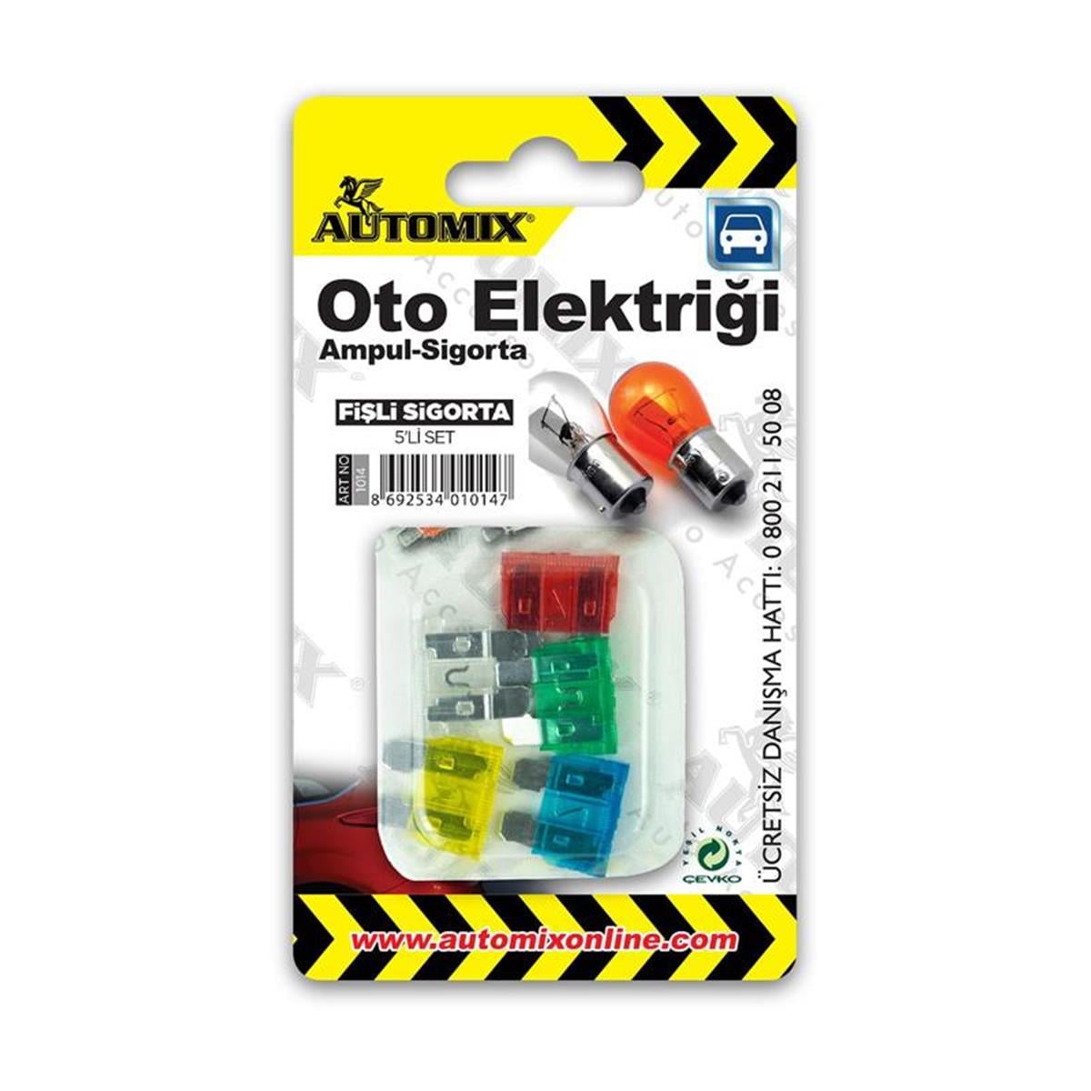 Automix Fişli Sigorta 5Li Set