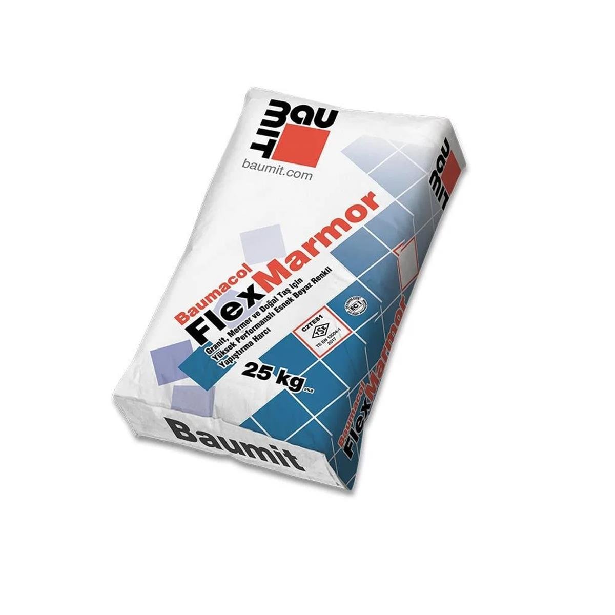 Baumit Baumacol FlexMarmor Granit Yapıştırıcı Beyaz 25 KG