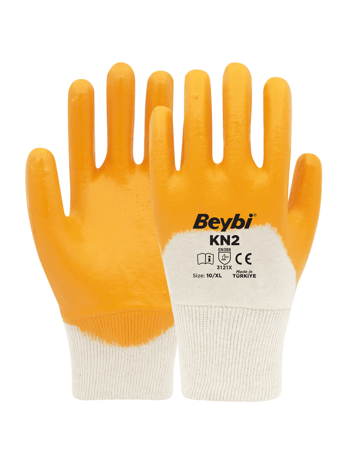 Beybi KN2 Nitril Eldiven Sarı 10 