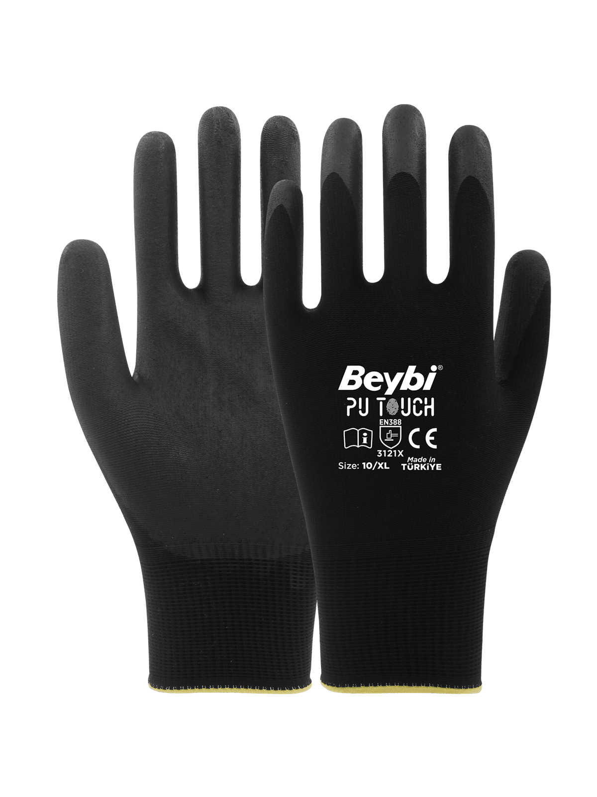 Beybi PU Touch Poliüretan Kaplı Polyester Eldiven 7 