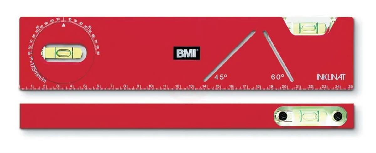BMI 682 Açı Ölçerli Plastik Su Terazisi
