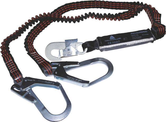 Delta Plus AN245200ADD Şok Emicili Çift Kollu Elastik Lanyard  