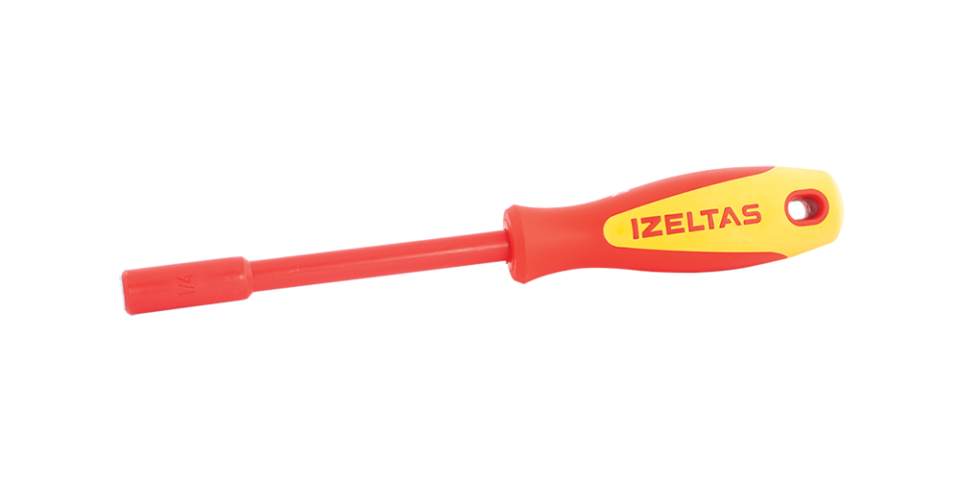 İzeltaş 1000V Süngüsü İzoleli Manyetık Bits Tutucu Tornavida 6.3x120