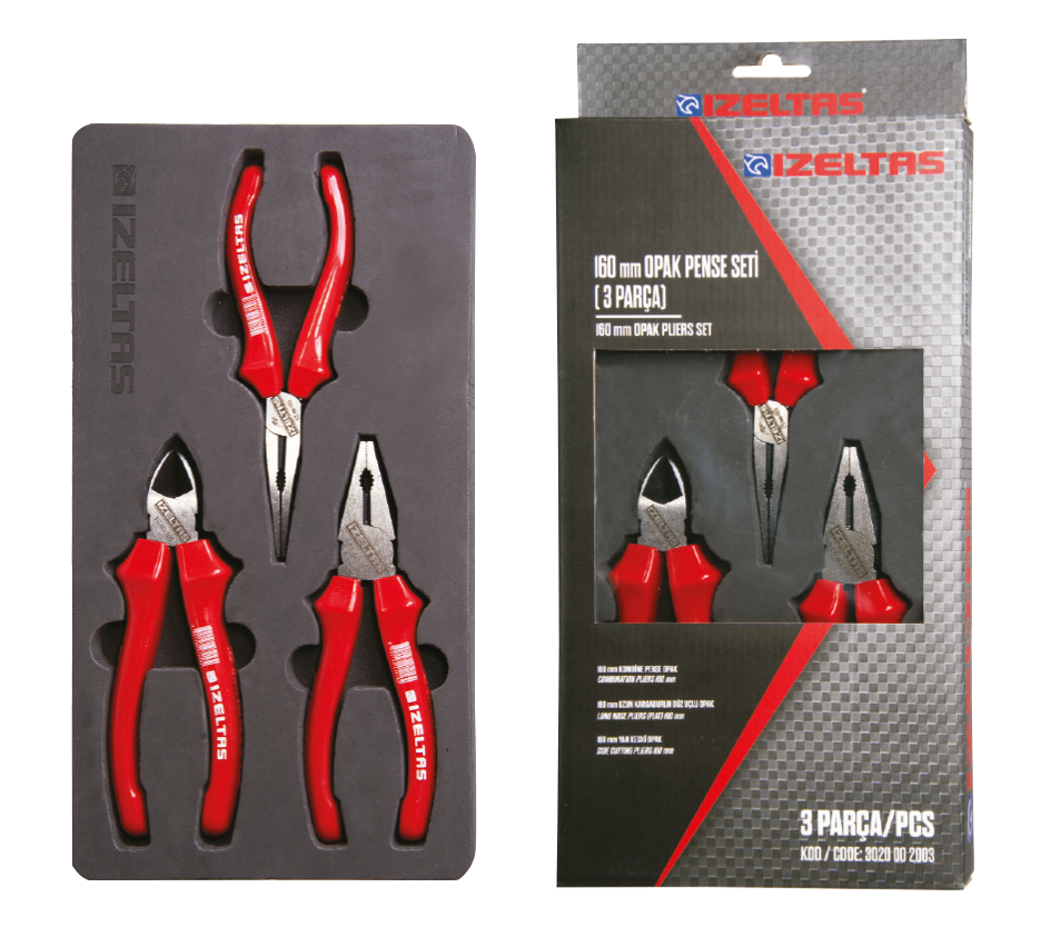 İzeltaş 160 mm Opak Seti (3 Parça)