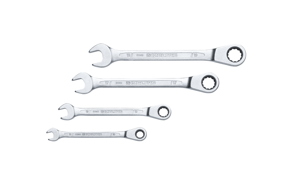 İzeltaş Cırcır Kombine Anahtar Takımı 4 Parça