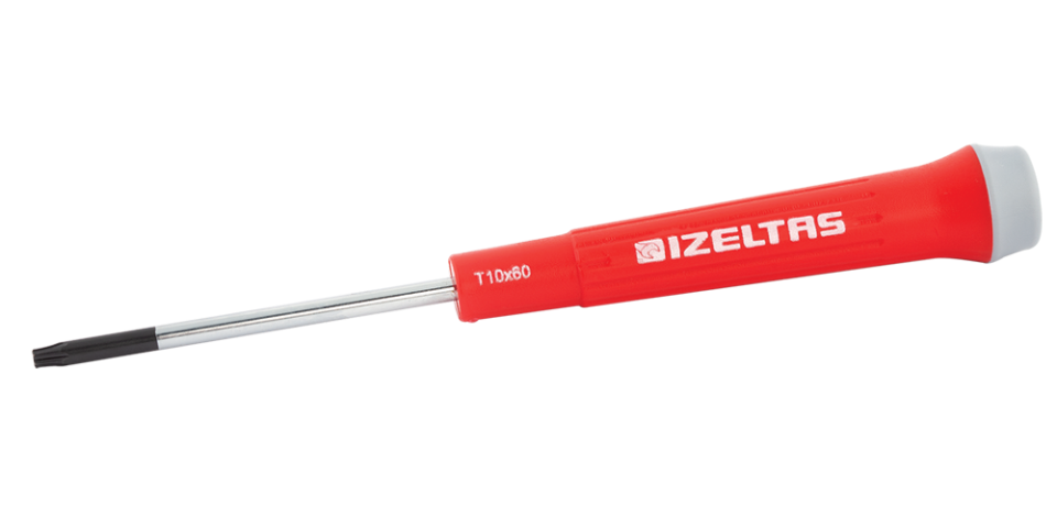 İzeltaş Elektronikçi Tip Klemens Torx Uçlu Tornavida