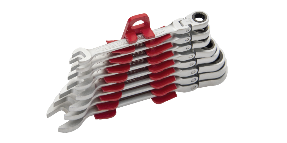 İzeltaş Mafsallı Cırcır Kombine Anahtar Takımı 12 Parça