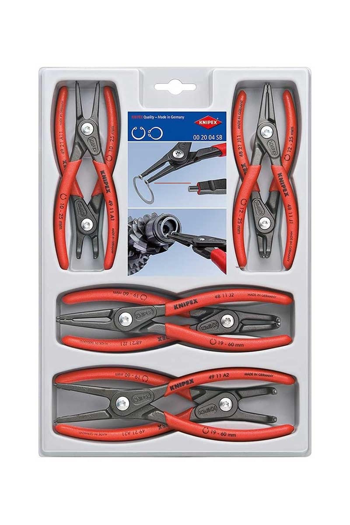 Knipex 00 20 04 SB Segman Pense Seti 8 Parça