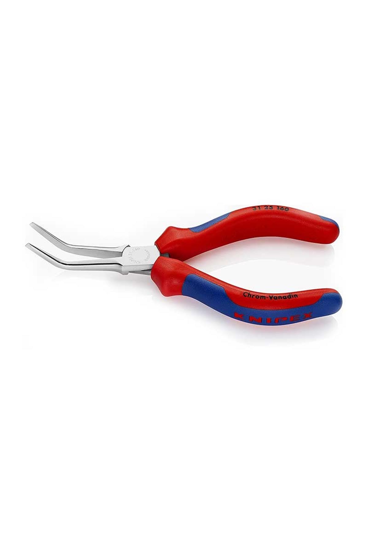 Knipex 31 25 160 İğne Ağızlı Eğri Kargaburun