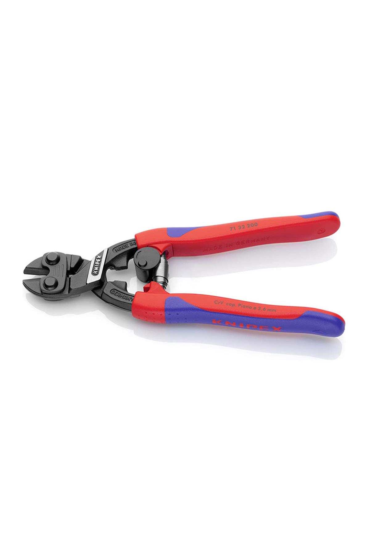 Knipex 71 32 200 Oluklu Yaylı Mafsallı Keski
