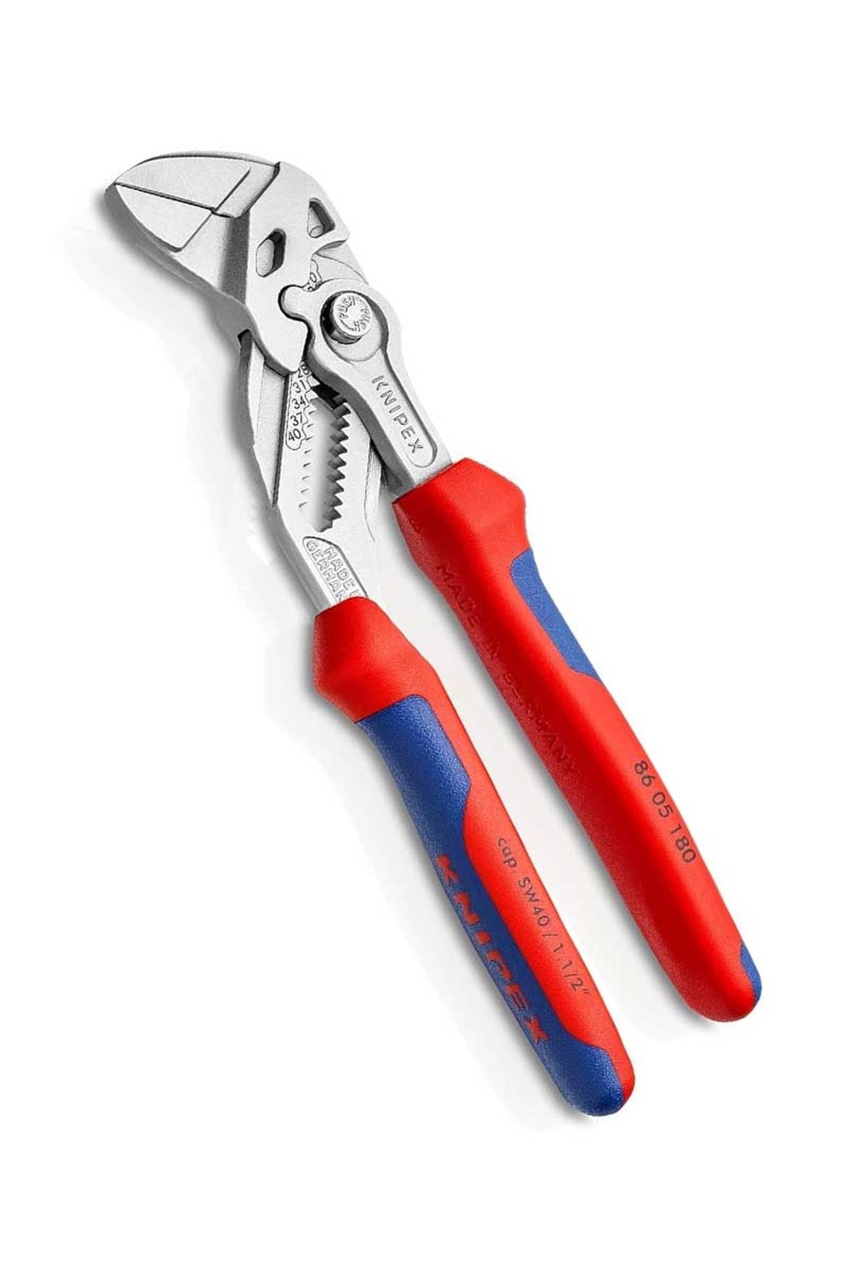 Knipex 86 05 180 Düz Çene Ayarlı Pense