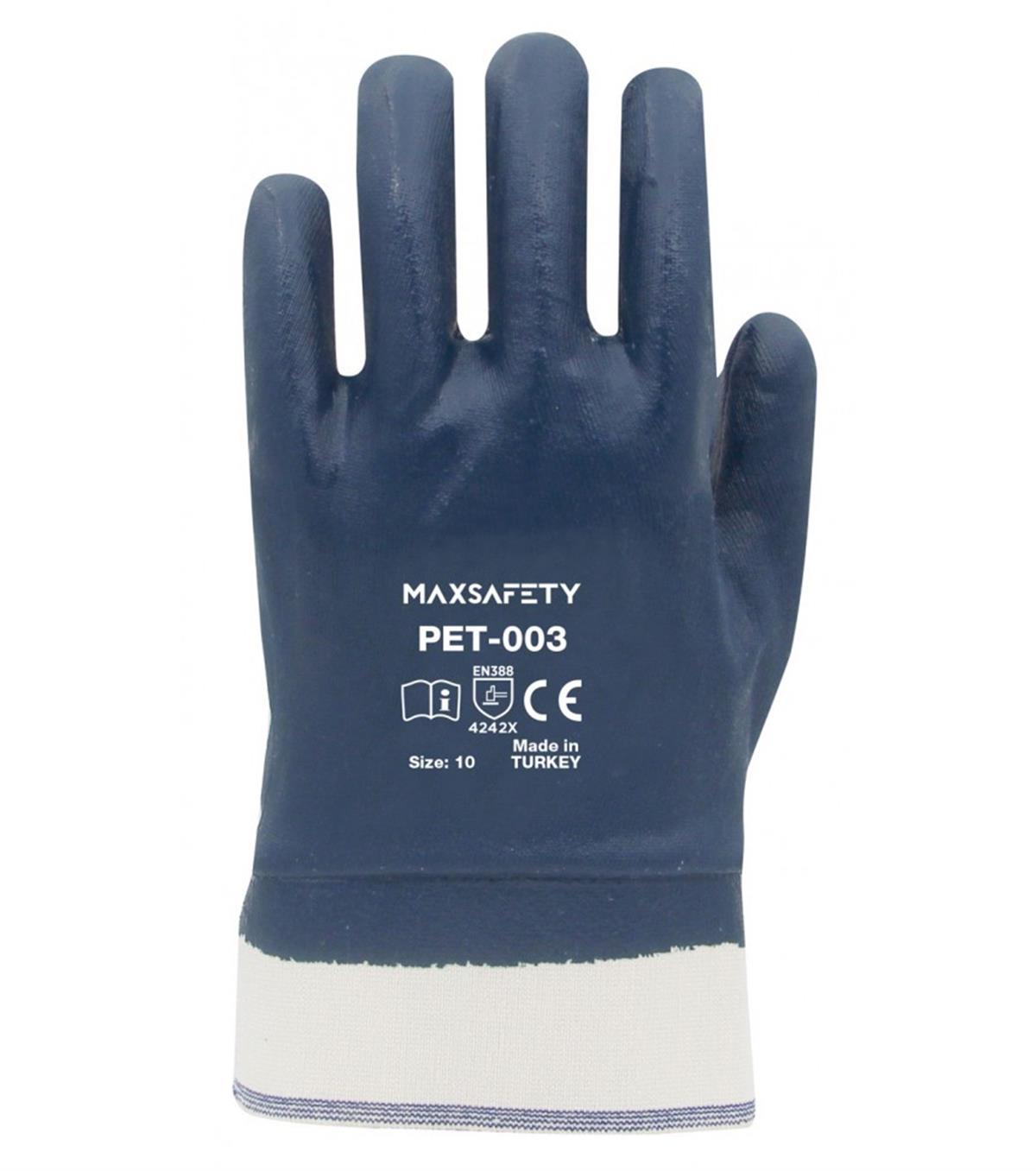Max Safety PET-003 Nitril Petrolcü Eldiveni 9 