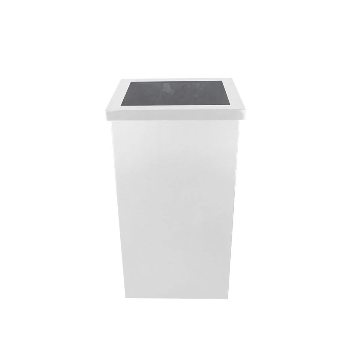 Maxiflow Açık Kapak Çöp Kovası 36 LT Beyaz