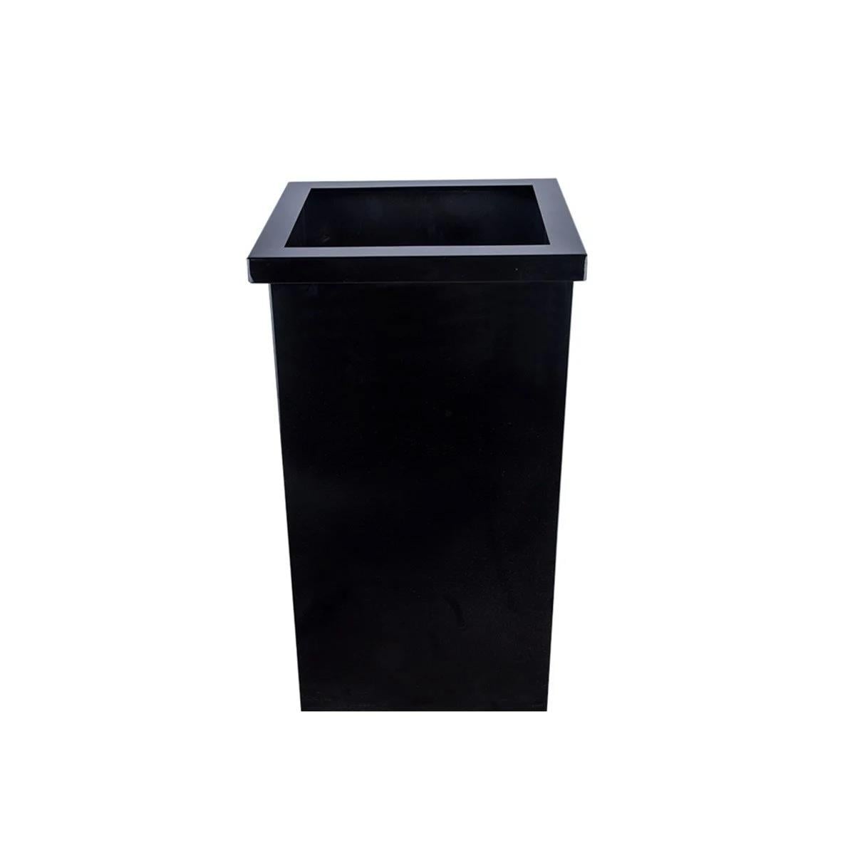 Maxiflow Açık Kapak Çöp Kovası 36 LT Siyah