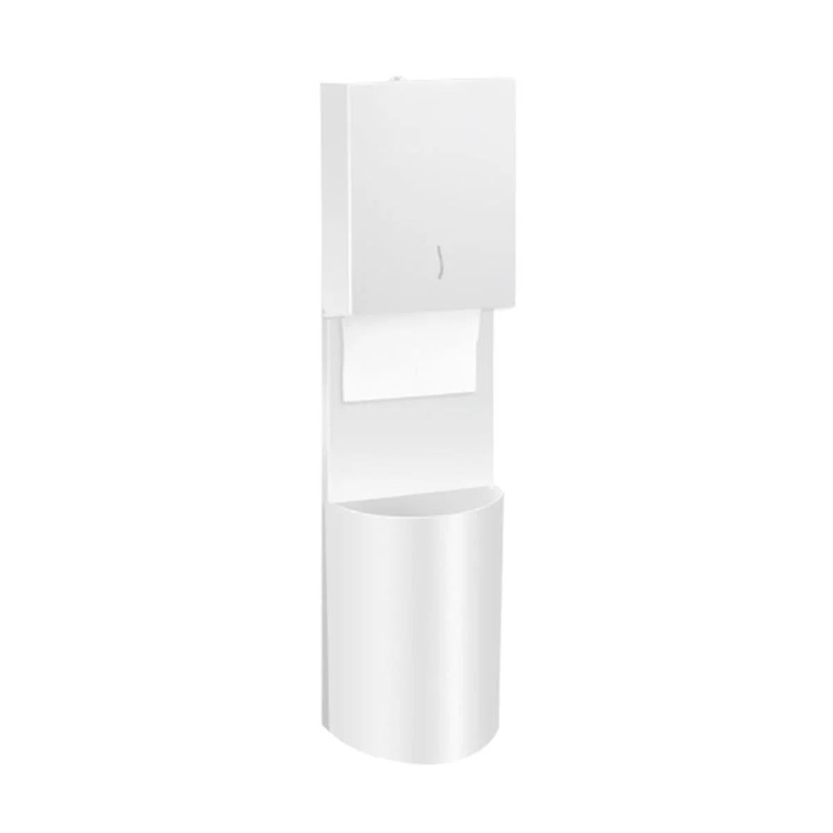 Maxiflow Çöp Kovalı Kağıtlık Oval Beyaz