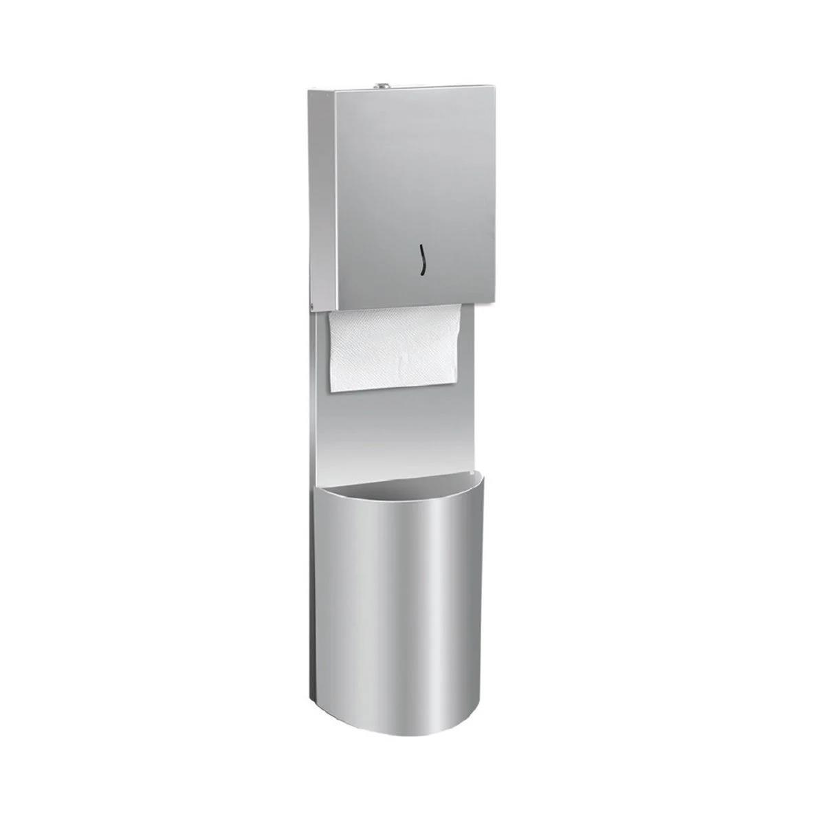 Maxiflow Çöp Kovalı Kağıtlık Oval Krom