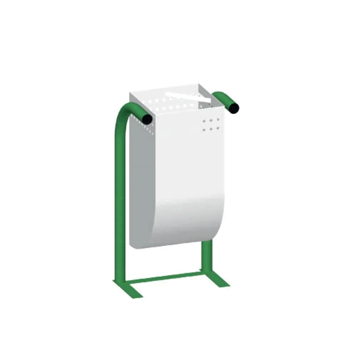 Maxiflow Dirsekli Lamalı Dış Mekan Çöp Kovası