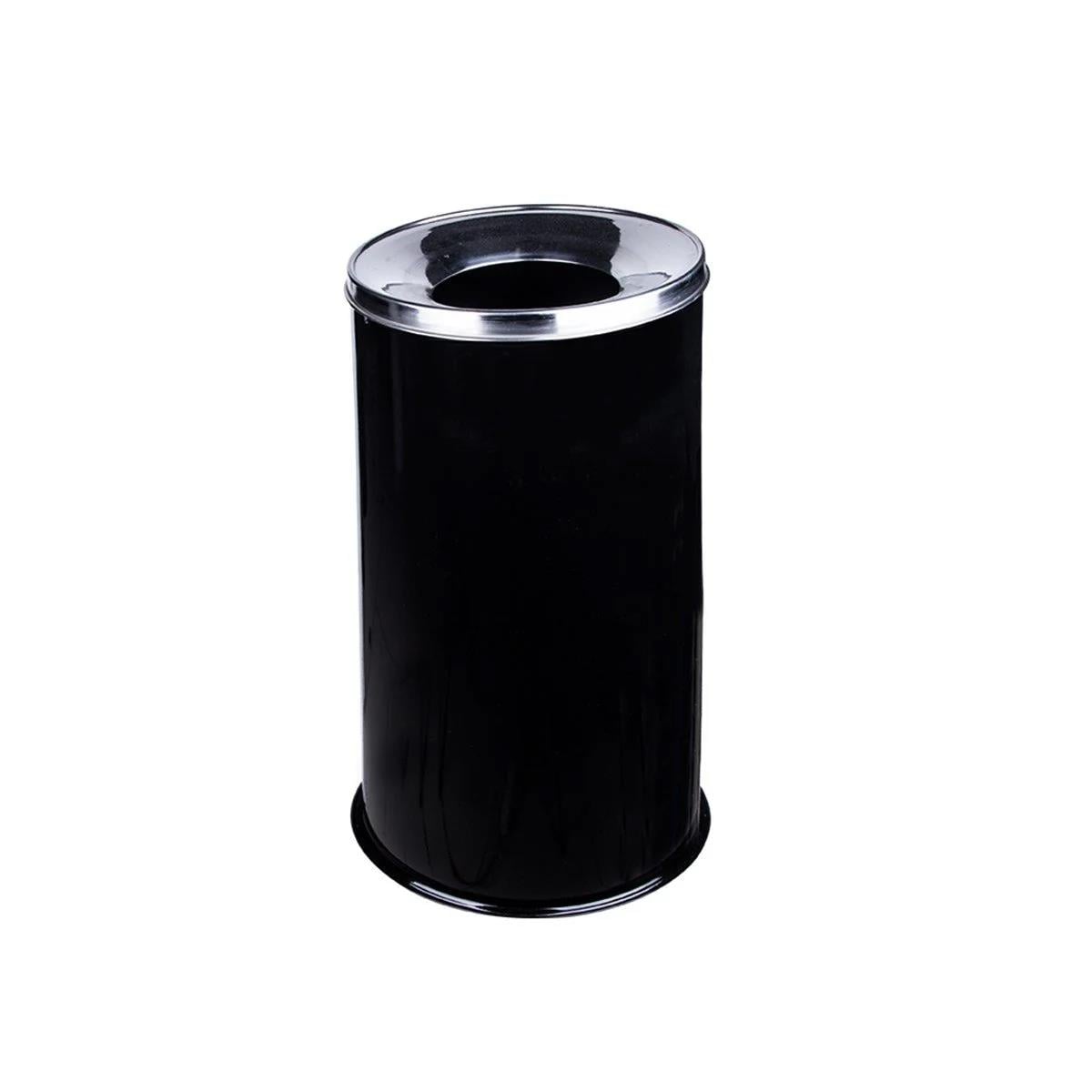 Maxiflow Düz Kapak Çöp Kovası Siyah