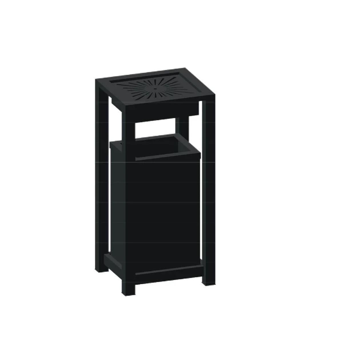 Maxiflow Izgaralı Kafes Tipi Çöp Kovası 36 LT DKP