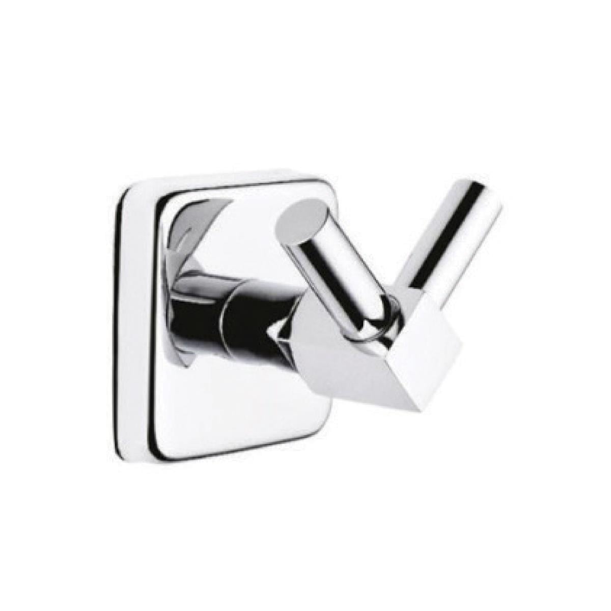 Maxiflow Kare Serisi Çiftli Bornoz Askılığı Krom