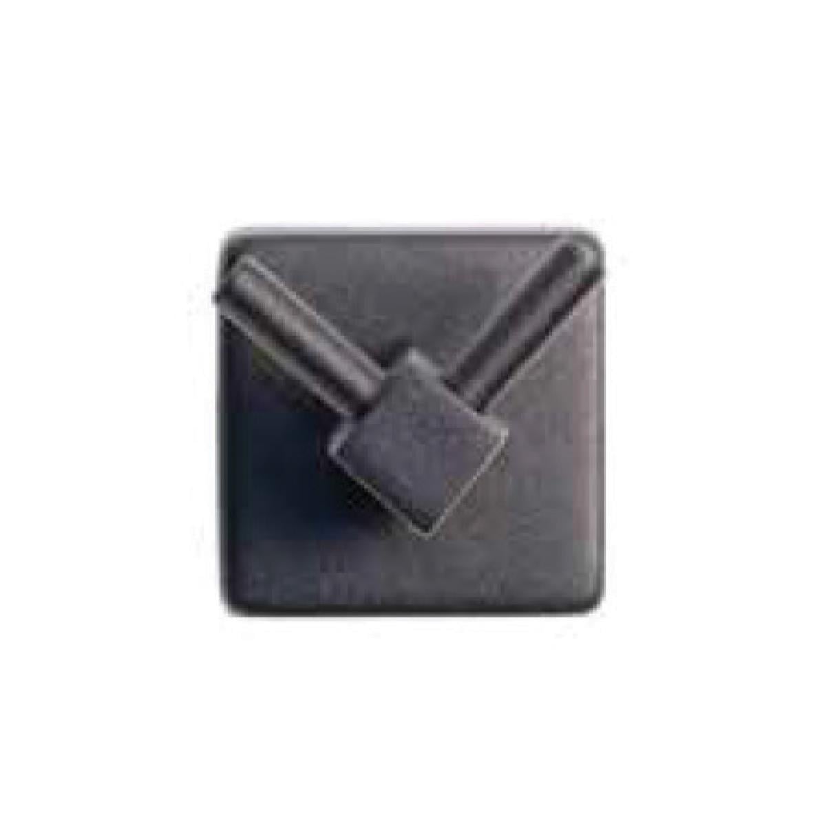 Maxiflow Kare Serisi Çiftli Bornoz Askılığı Siyah