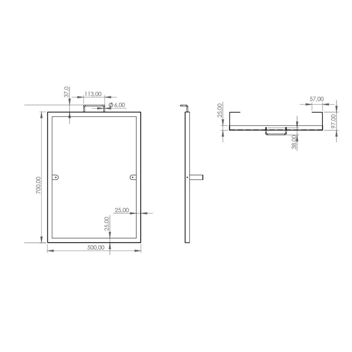 Maxiflow Kulplu Engelli Aynası Paslanmaz