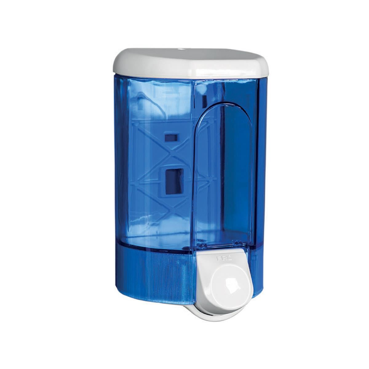 Maxiflow Plastik Sıvı Sabun ve Şampuan Verici (Beyaz-Şeffaf Mavi) 1100 ML