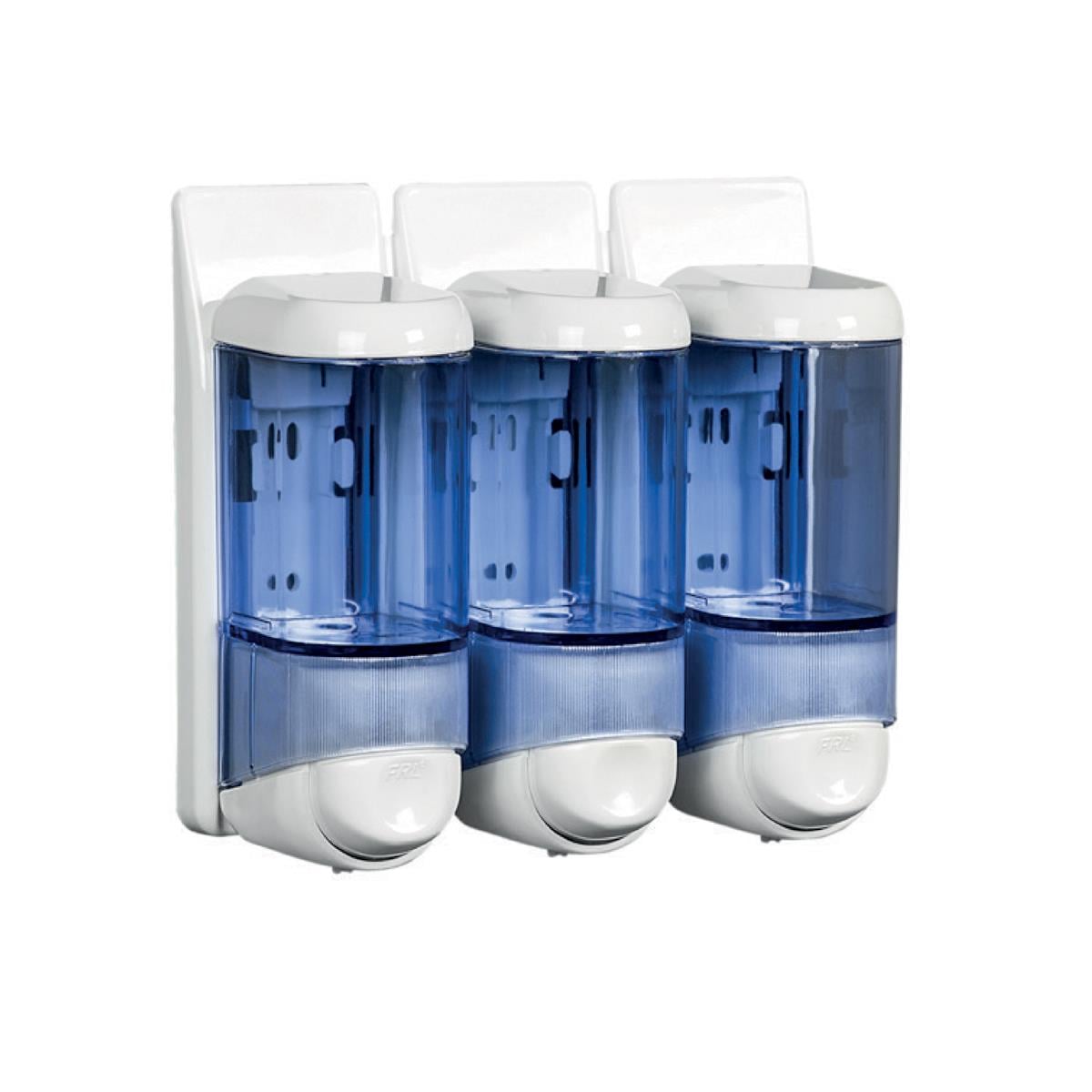 Maxiflow Sıvı Sabun ve Şampuan Verici 3'lü 170 ML Beyaz-Şeffaf Mavi