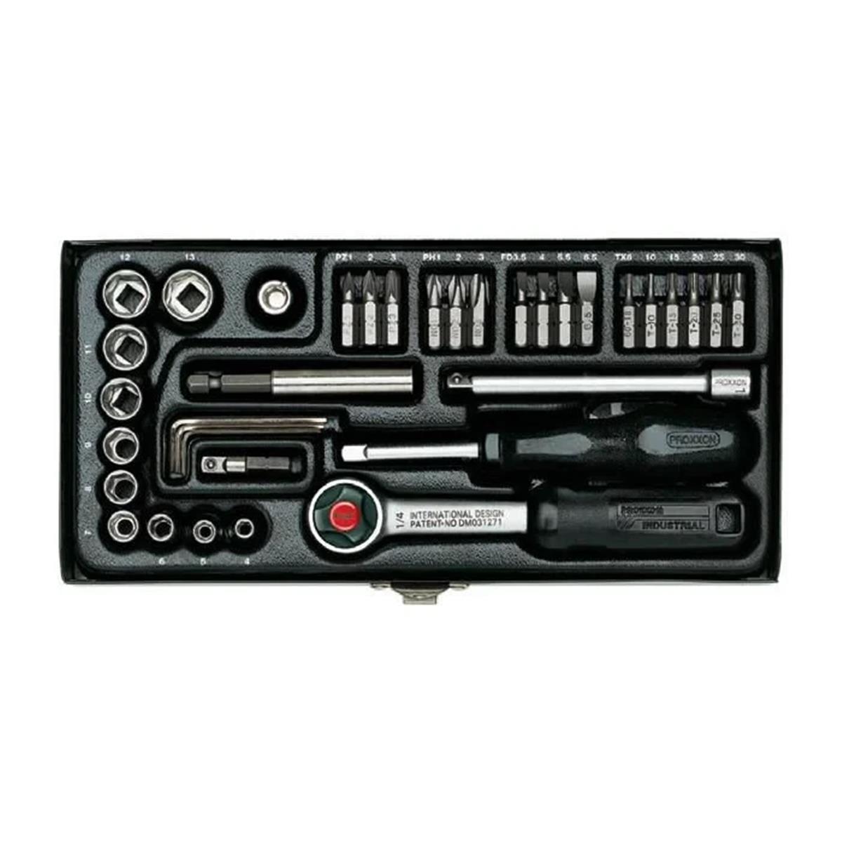 Proxxon 23070 1/4 39 Parçalı Lokma ve Bits Uç Takımı