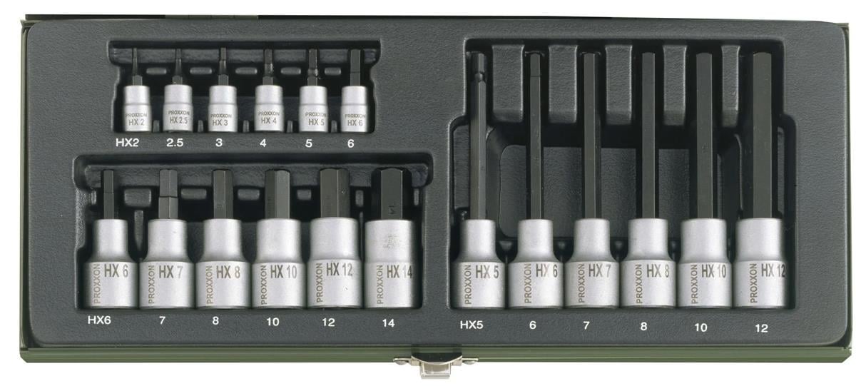 Proxxon 23100 18 Parçalı Allen Lokma Takımı