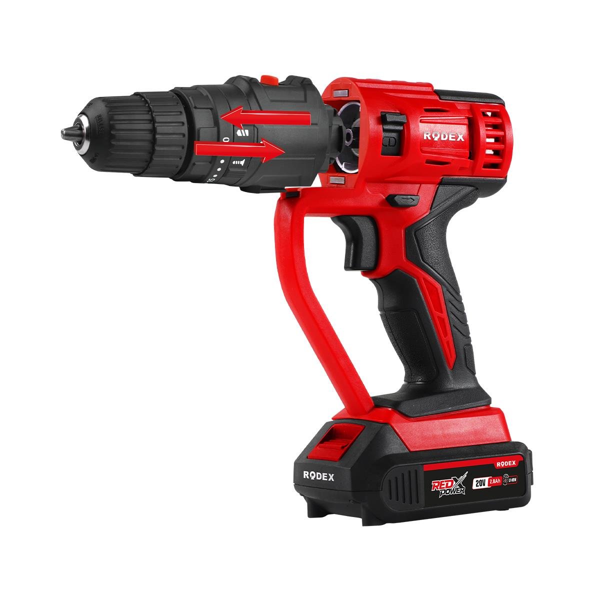 Rodex RPX2708F Akülü 20V 7 Değiştirilebilir Başlıklı Çok Amaçlı Alet 2X Li-On 