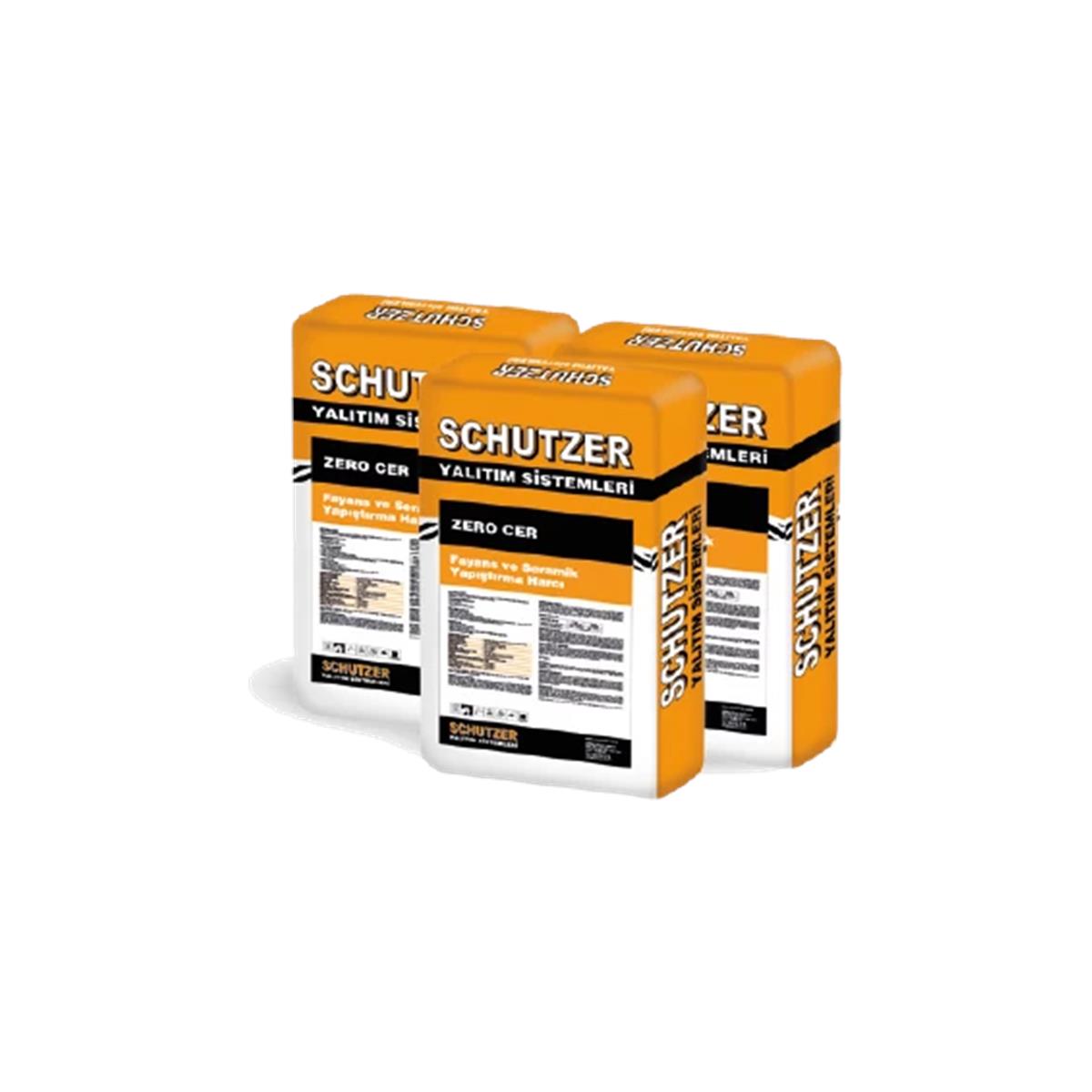 Schutzer Zero Cer Gri Fayans ve Seramik Yapıştırıcı 25 KG