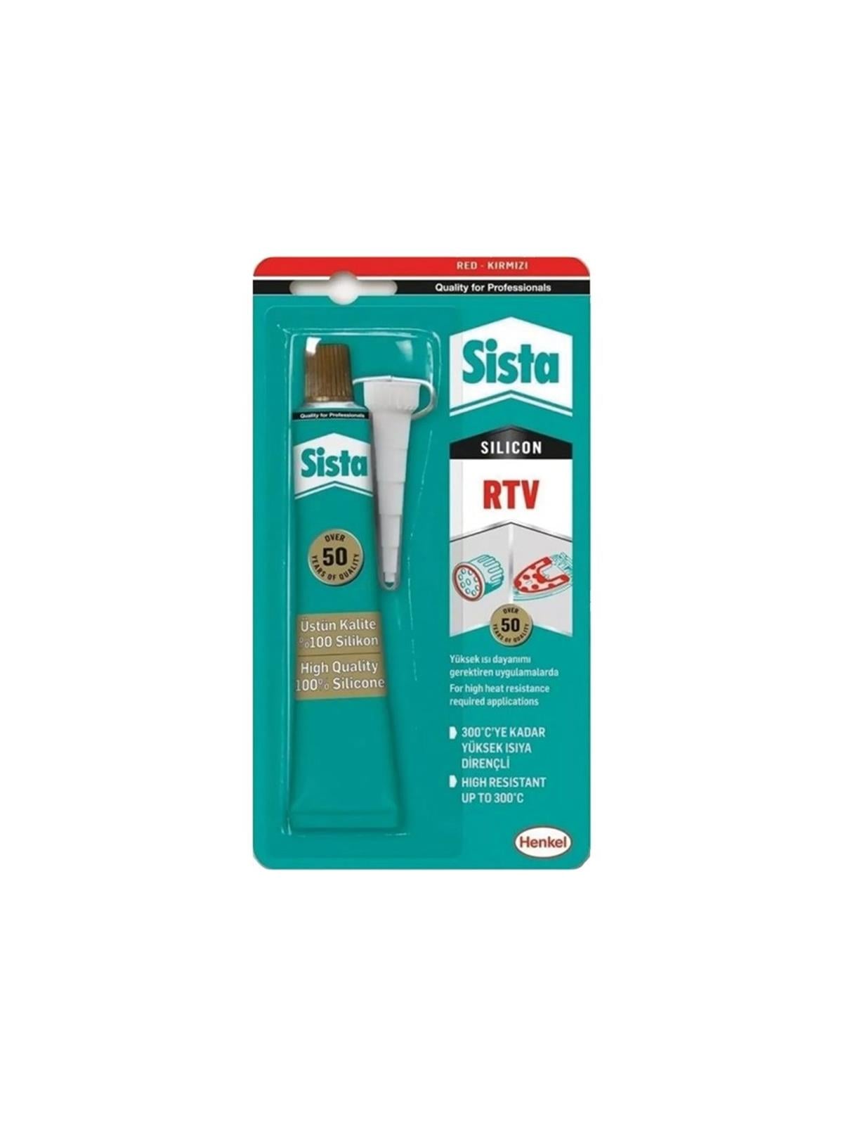 Sista Isı Kırmızı Silikon 50 ML