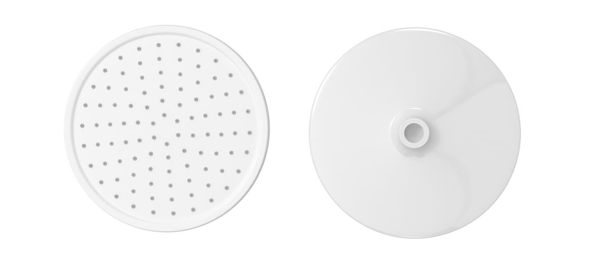 Valtemo Deluxe White Tepe Duş Başlığı