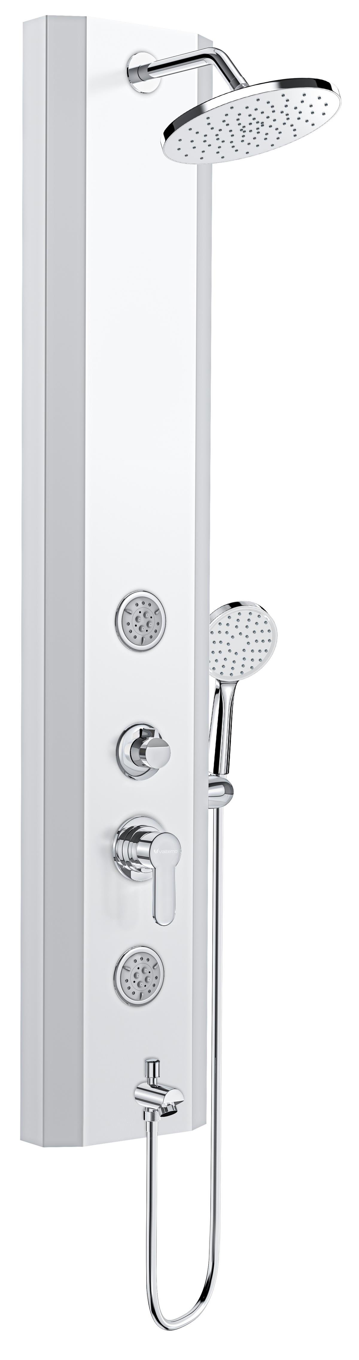 Valtemo Evora White Round Panel Duş Seti