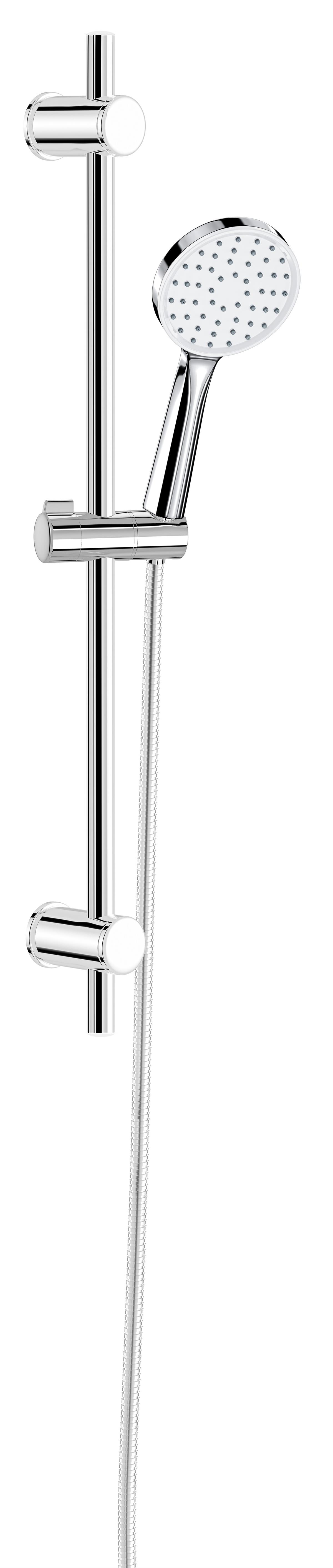 Valtemo Grando Chrome Adjustable Sliding Duş Seti