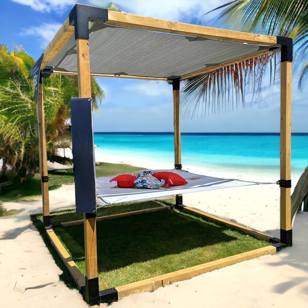 Venina Home Tek Gölgelikli - 2 Kişilik Hamak Seti VHPD1000