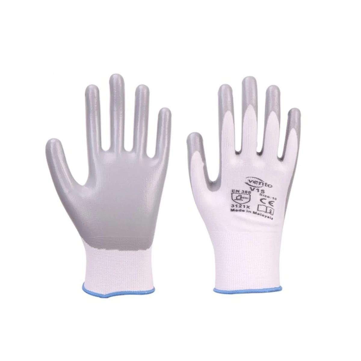 Vento V15 Nitril Polyester Eldiven 10 