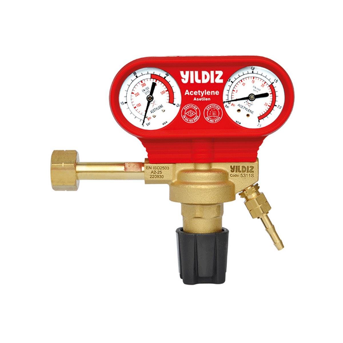 Yıldız 5311S Basınç Düşürücü Asetilen R.Suz