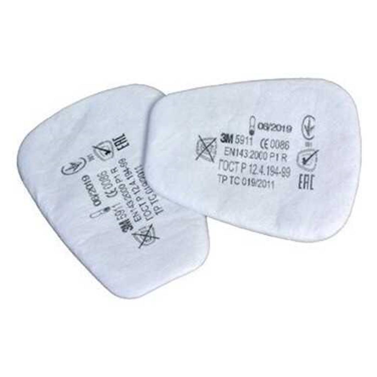3M 5911 P1 Toz ve Sis Maske Filtresi Pedi  