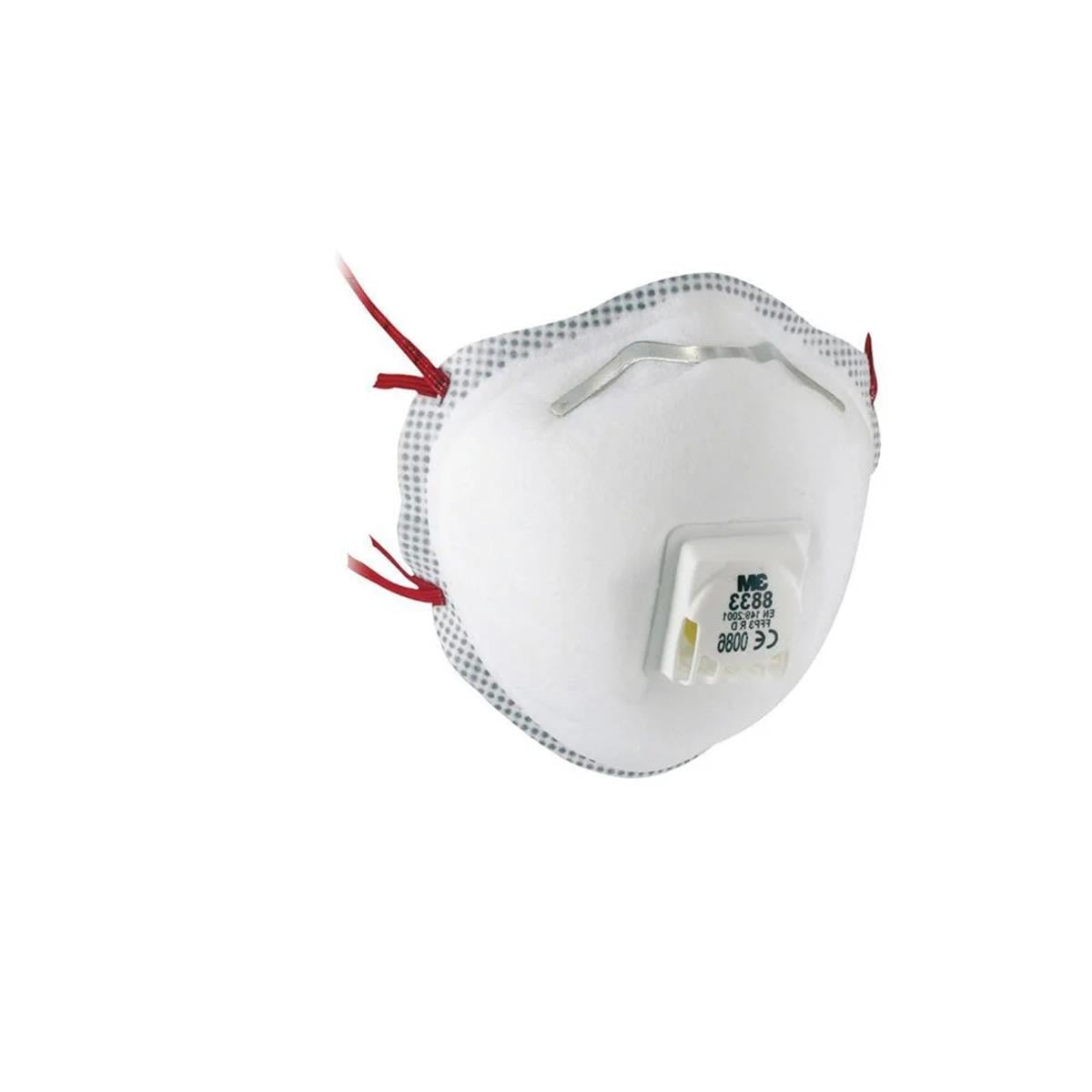 3M 8833 FFP3 Ventilli Konik Toz Maskesi  