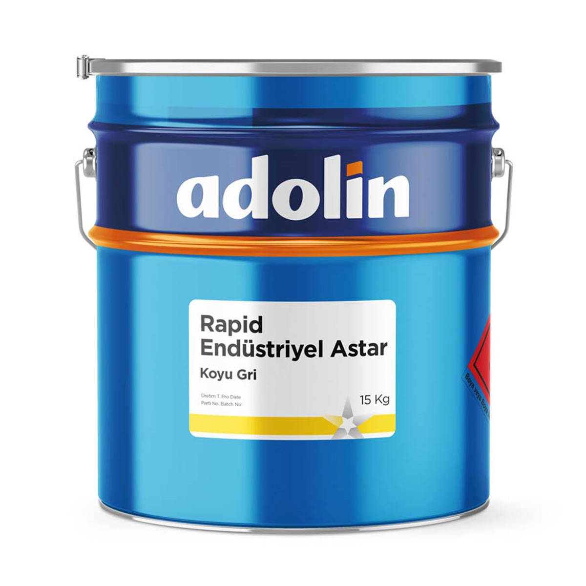 Adolin Rapid Endüstriyel Astar Koyu Gri 15 KG