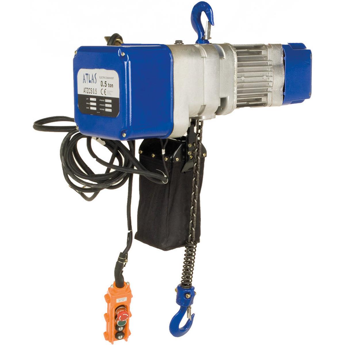 Atlas ATZCS0.5 0.5 Ton 6 MT Çift Hızlı Elektrikli Zincirli Vinç