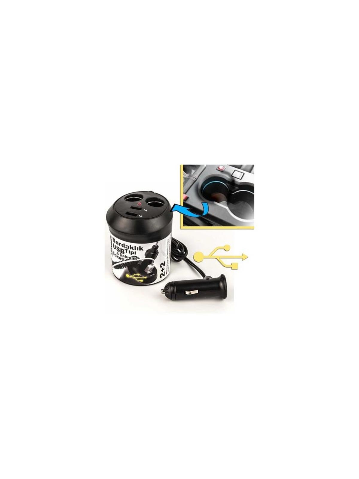 Automix Bardaklık Tip Usb Ve Çakmak Soketi 12V