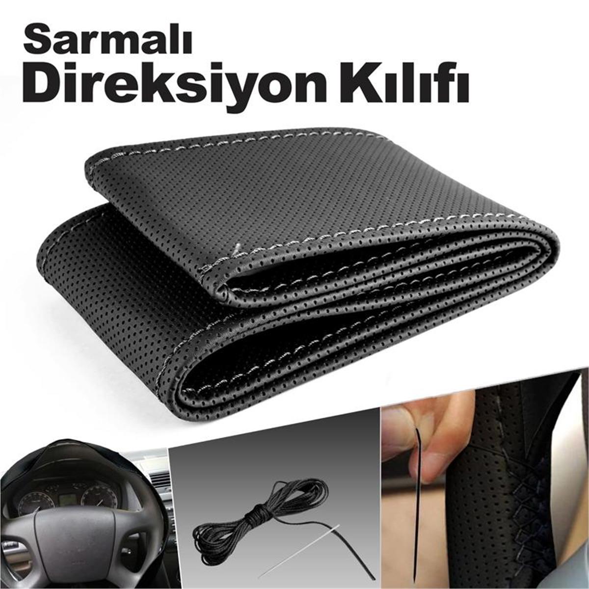 Automix Sarmalı Direksiyon Kılıfı Noktalı Siyah