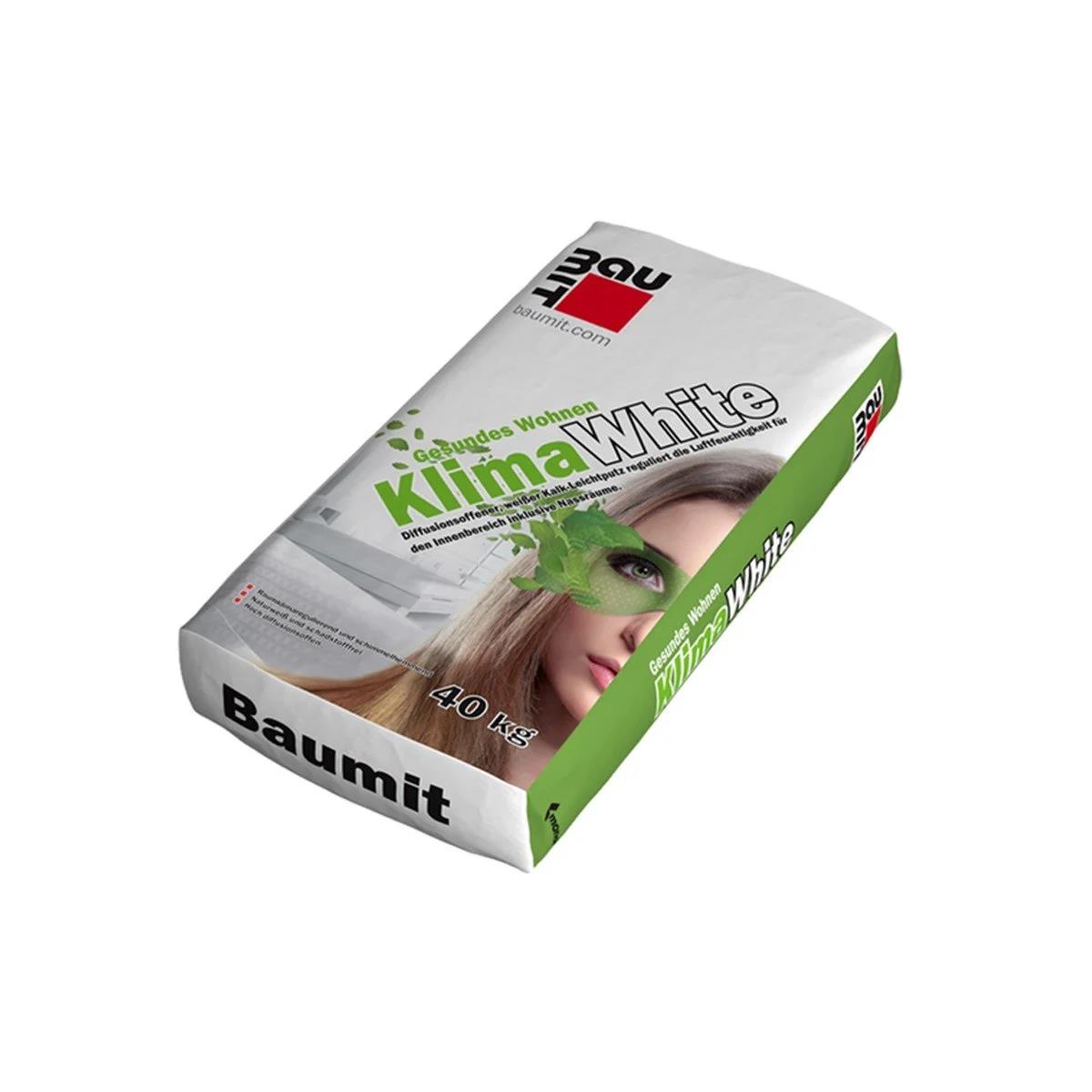Baumit Klimawhite Kireç Esaslı Beyaz Makine Sıvası 40 KG