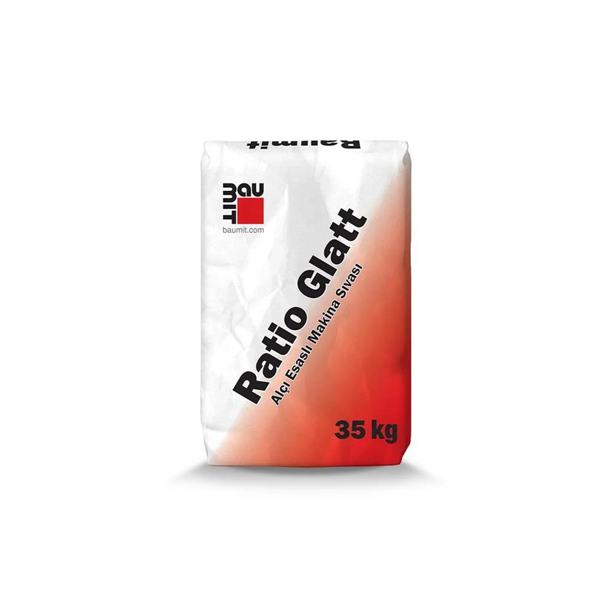 Baumit Ratio Glatt Alçı Esaslı Makine Sıvası 35 KG