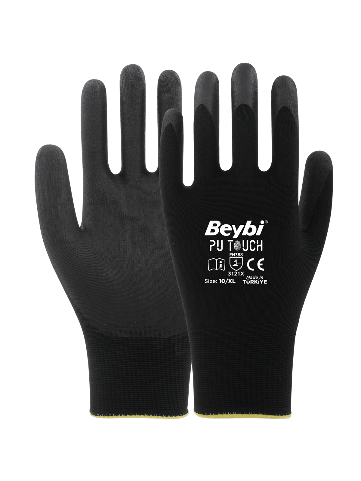 Beybi PU Touch Poliüretan Kaplı Polyester Eldiven 7 