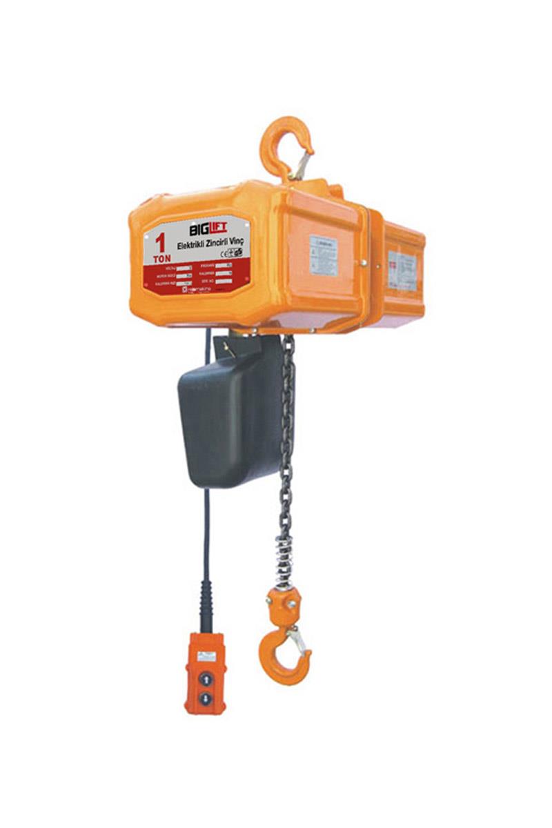 Biglift Elektrikli Zincirli Vinç 1 Ton 6 MT